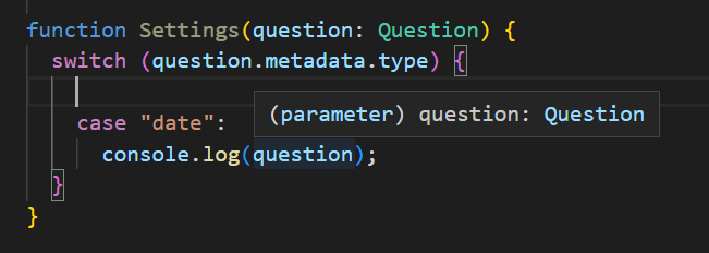 Settings example in XataForm